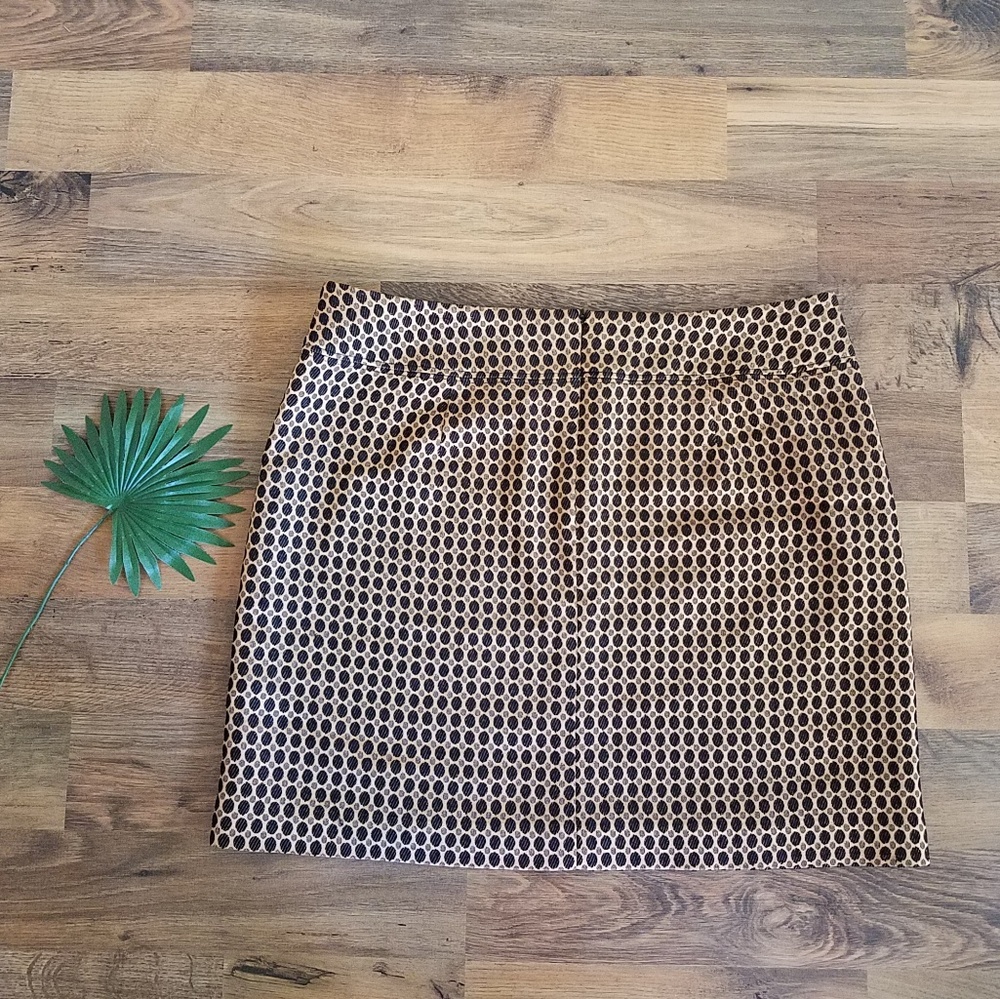 Loft black and gold skirt